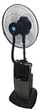 Ventilatore a Piantana da Interno con Nebulizzatore ad Acqua Jessen o Fresh Nero
