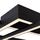 Plafoniera Modern in Metallo e Acrilico Line Nero
