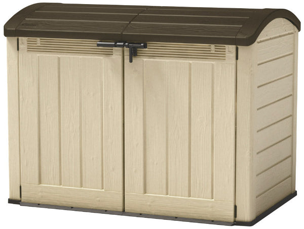 Armadio Porta Attrezzi da Giardino 177x134x113 cm in Resina Keter Store It Out Ultra Beige sconto
