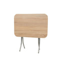 Tavolo pieghevole 70x120x75 cm rovere sonoma e gambe grigio