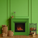 Camino a Bioetanolo da Pavimento 96x35xH96 cm Bellini Verde