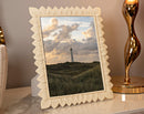 Cornice Light Leaf 26,9x1,8x31,8 cm in Resina e Vetro Crema      