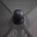 Ombrellone da Giardino 2x1.25 m Palo Ø28 mm in Alluminio Inclinabile Grigio Scuro 