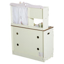 Cucina Giocattolo in Legno con Utensili Bianco 71x30x97.5 cm 