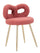 Sedia Mini Ilary Rosa Ø40x67 cm in MDF e Spugna e Ferro e Poliestere Rosa e Oro