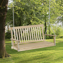 Dondolo 2 Posti Sospeso 119x65x61 cm in Legno