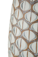 Vaso Resina Tibet Ø20x45,5 cm in Resina Bianco effetto lavato      