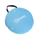 Tenda da Spiaggia Campeggio Impermeabile Apertura Pop-Up 150x200x115 cm Azzurro 