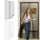 Zanzariera per porta 140x250 cm due veli in poliestere Bianco