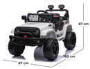 Macchina Elettrica per Bambini 12V Baby Fuoristrada Bianca