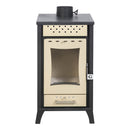 Stufa a Legna 45,5x48,5xh91 cm 15 Kw Olga Beige