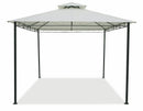 Gazebo da Giardino in Metallo 3x3m Soriani Salinas Ecrù
