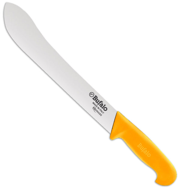 Coltello Scimitarra Lama 30 cm Bufalo Macello S116/30 Manico Giallo prezzo