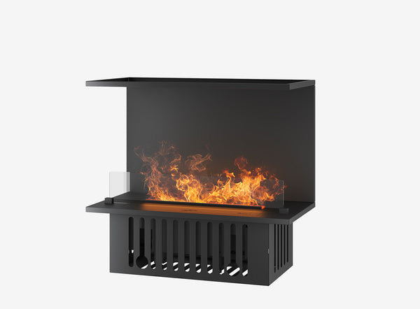 Camino a Vapore Elettrico Effetto Fuoco Invapo Inside C800 80x50x40 cm Nero online