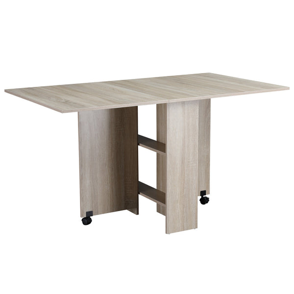 online Tavolo Pieghevole Salvaspazio 140x80x74 cm in Legno Truciolato Naturale