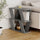 Tavolino da Soggiorno Laterale 60x22x57 cm in MDF Lazena Cemento