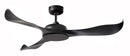 Ventilatore da Soffitto con 3 Pale in Abs Ø132 cm 5 Velocità Martec Scorpion Nero