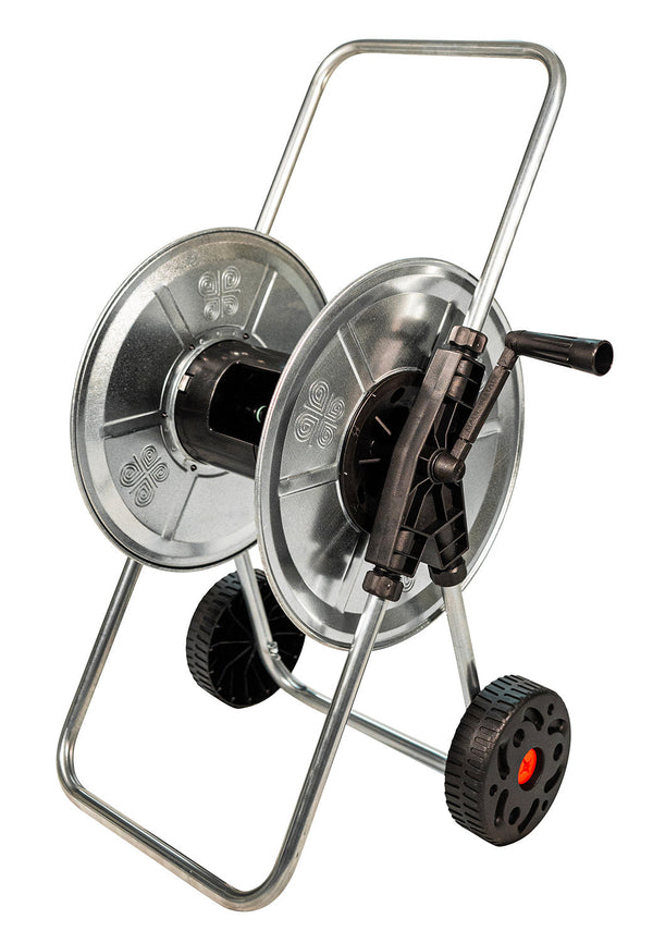 prezzo Carrello Avvolgitubo Manuale con Ruote 50 mt Tubo Ø1/2” in Acciaio Zincato Grigio Agrati