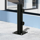 Base Supporto per Ombrellone da Terrazza 12x12x30 cm in Metallo Nero      