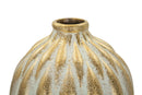 Vaso Pepitas Ø18,5x37,5 cm in Ceramica Grigio e Oro      