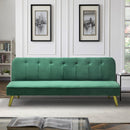 Divano Letto Clic Clac 180x81x77 cm in Tessuto Verde