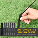 Pupazzo di Neve Gonfiabile 159x95x243 cm con Luci LED
