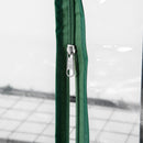 Mini Serra per Piante a 5 Ripiani 69x49x193 cm in Acciaio Verde