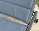 Lettino Prendisole da Giardino Formentera Impilabile 198x61x34/95 h cm in Alluminio Antracite