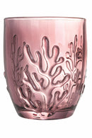 Set 6 Bicchieri Acqua in Vetro 340 ml Villa d'Este Home Tivoli Coral Provence