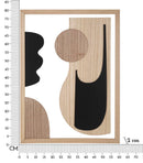 Pannello da Muro Astry 60x2x80 cm in MDF Multicolor      