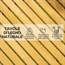 Passerella per Giardino a Doghe 185x60 cm Arrotolabile in Legno di Abete Giallo 