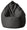 Poltrona a Sacco Pouf in Similpelle Grigio