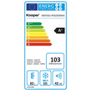 Frigorifero Vintage Monoporta 90 Litri 60W Classe A+ Kooper Rosso