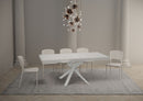 Tavolo Allungabile 90/194x90x77 cm Clerk Premium Bianco Frassino