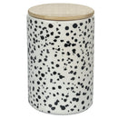 Set 2 Barattoli Ø10,5x16 cm 870 ml in Ceramica VdE Tivoli 1996 Taverna Black