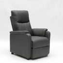 Poltrona Relax Reclinabile Manuale 75x95x103 cm in Similpelle Grigio