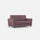 Divano 2 Posti 172x85x85 cm Yasel in Tessuto Prugna