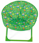 Set 2 Sedie da Giardino Pieghevoli per Bambini in Ferro Soriani Moonchair Dinosauri