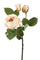 Set 4 Rose Artificiali Romantica a 3 Diramazioni Altezza48 cm Beige