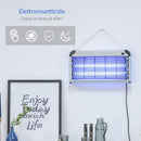 Zanzariera Elettrica 2 Lampade LED 15W Grigio