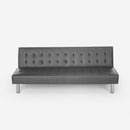 Divano Letto Clic Clac 180x64x70 cm in Similpelle Grigio