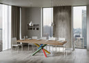 Tavolo Allungabile 200-460x90x77 cm Volantis Premium Quercia Natura Telaio 4B 