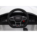 Macchina Elettrica per Bambini 12V Licenza Ufficiale Audi RS E-Tron GT con Telecomando Bianco