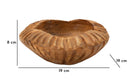 Svuotatasche Geris Ø19x8 cm in Teak Riciclato      