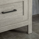 Mobiletto Bagno Salvaspazio 2 Ripiani 1 Cassetto 40x30x89 cm in Legno Grigio