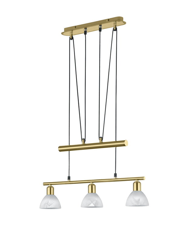 Lampada a Sospensione da Interno a LED in Metallo Ottone Satinato sconto