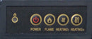 Camino Elettrico da Incasso Effetto Fiamma 1200W Ruby Fires Elski Nero