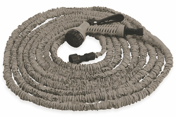 acquista Tubo Pompa Canna dell'Acqua Estensibile 15 mt con Pistola Soriani Gardenlike Grigio