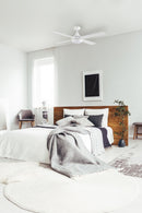 Ventilatore da Soffitto con 4 Pale e LED Ø122 cm 5 Velocità Martec Link Bianco