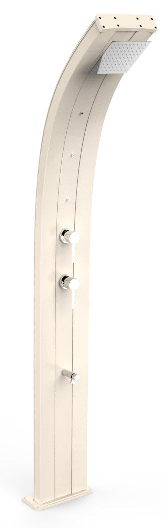 Doccia Solare da Giardino 40L Miscelatore Nebulizzatore e Lavapiedi Arkema Dada Bianco Crema sconto
